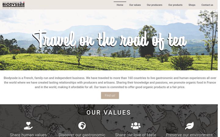 Screenshot of biodyssee.co