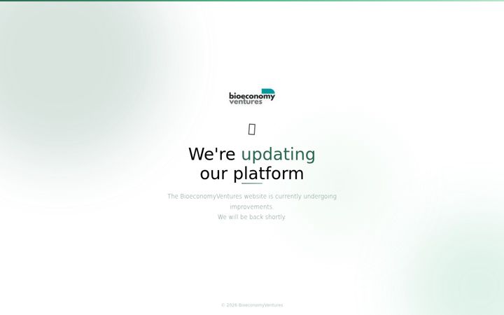 Screenshot του bioeconomyventures.eu