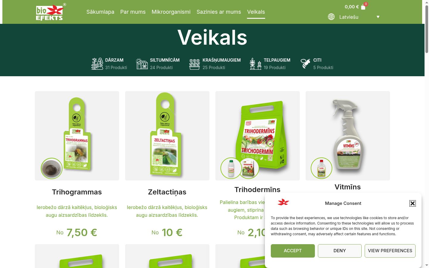 Képernyőkép a bármilyen interakció előtt megjelenő hozzájárulási bannerről