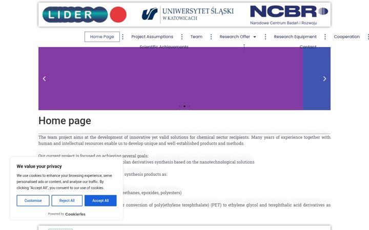 Screenshot of bioekodiox.us.edu.pl