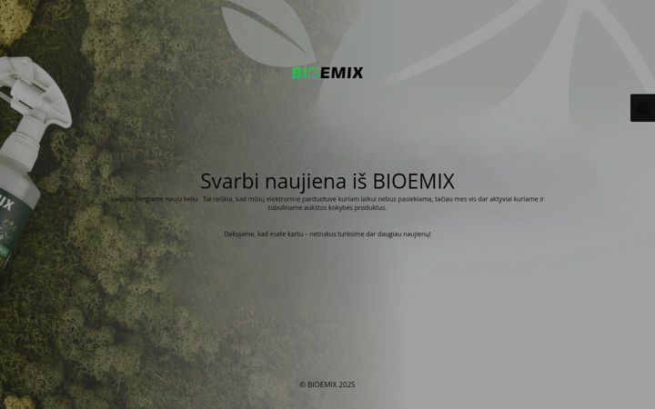 Ekraanipilt saidist bioemix.lt
