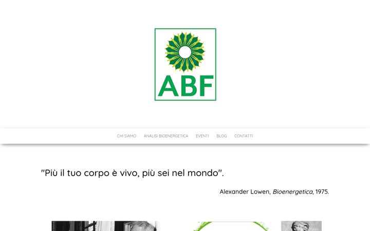 Snímek obrazovky bioenergeticafirenze.it