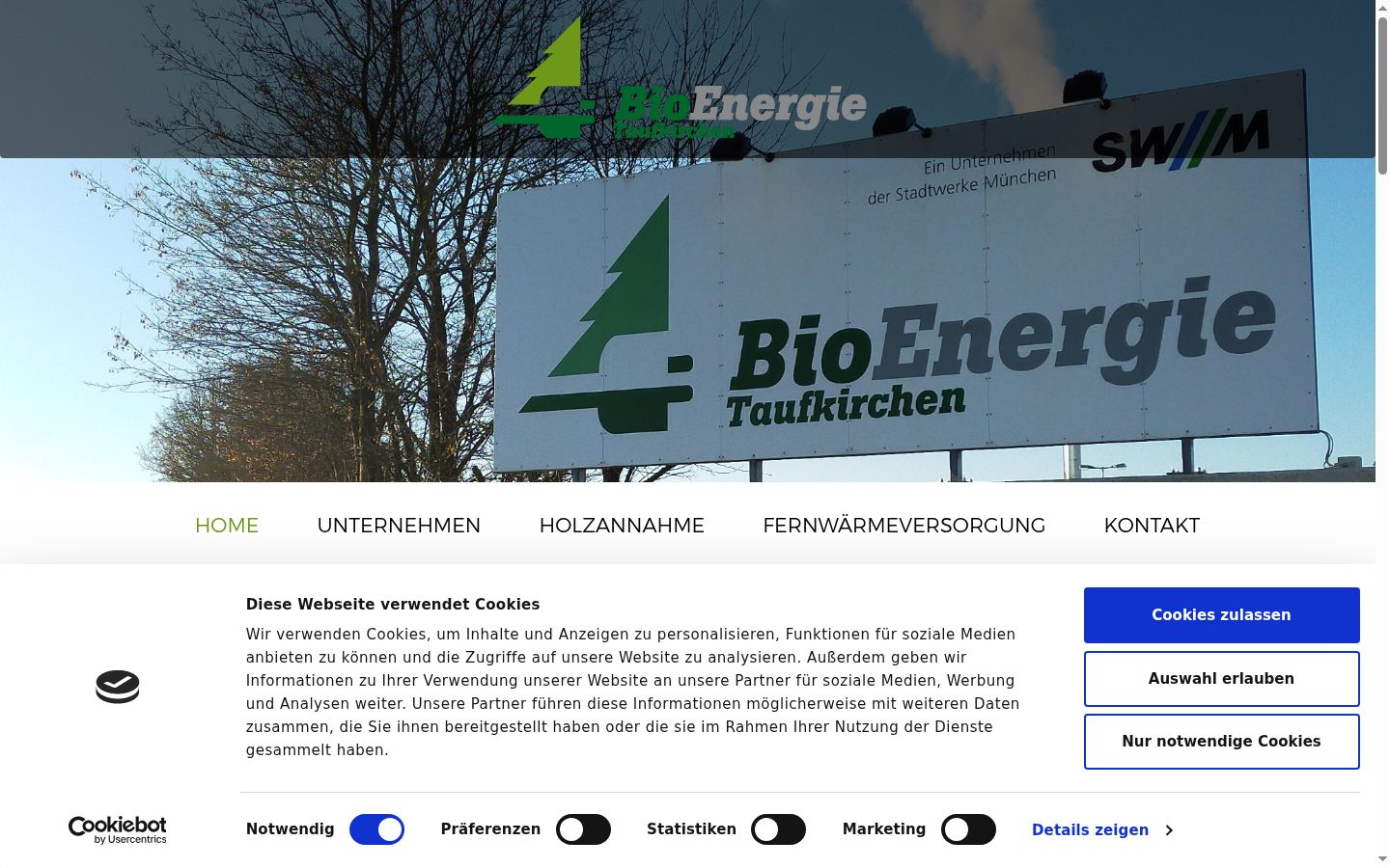 Captura de ecrã do banner de consentimento apresentado antes de qualquer interação