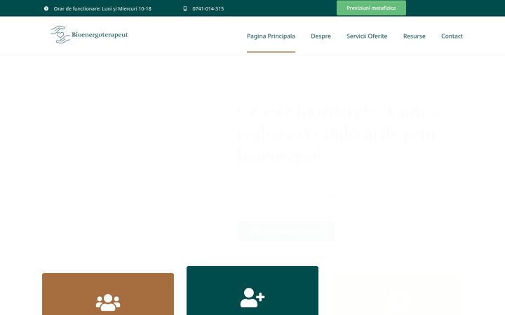 Screenshot of bioenergoterapeut.ro