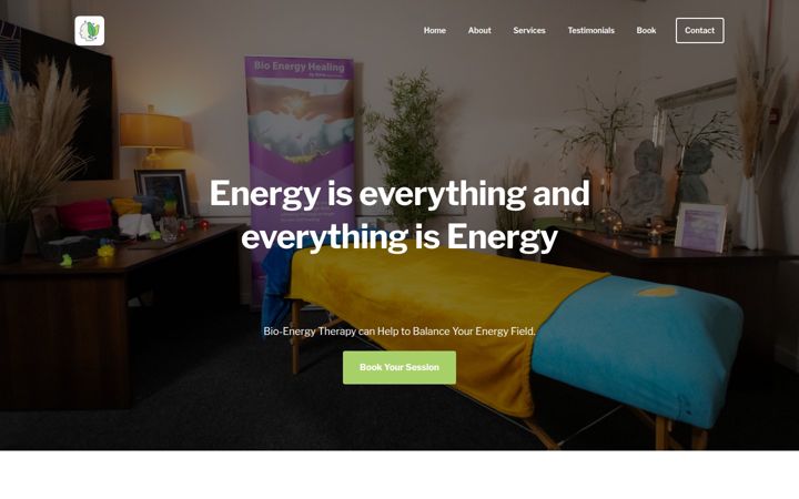 Screenshot of bioenergyhealing.ie