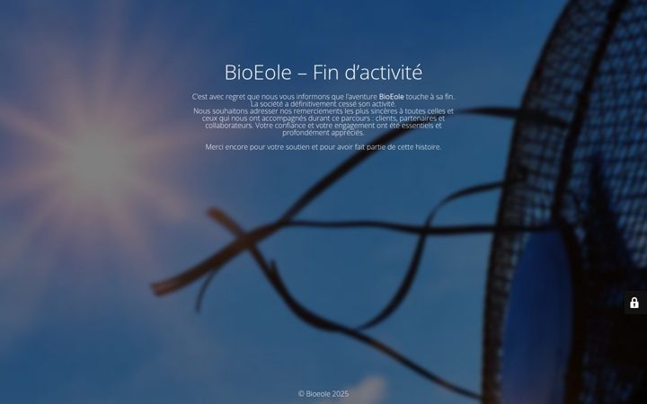 Screenshot of bioeole.fr