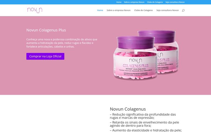 Screenshot of bioestimuladorescolageno.com.br