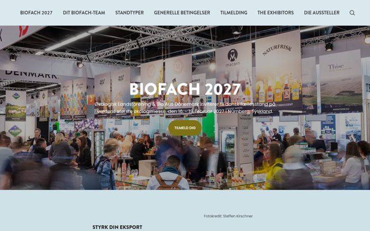 Screenshot of biofachdanmark.dk