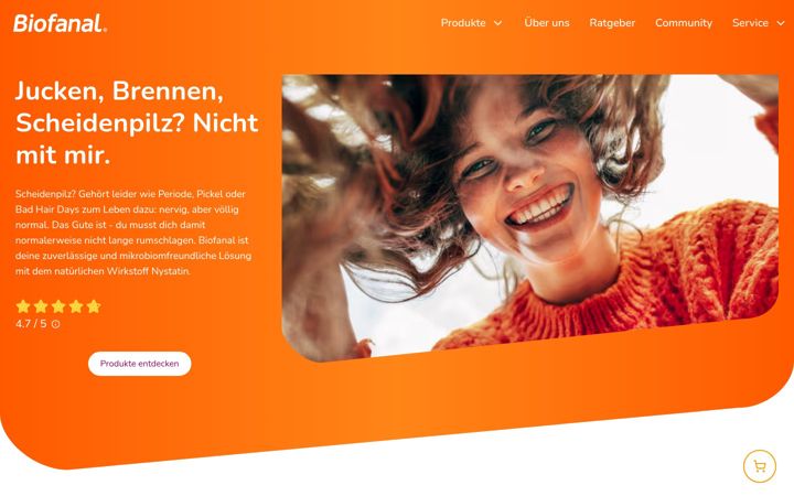 Screenshot of biofanal.de