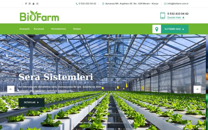 Screenshot di biofarm.com.tr