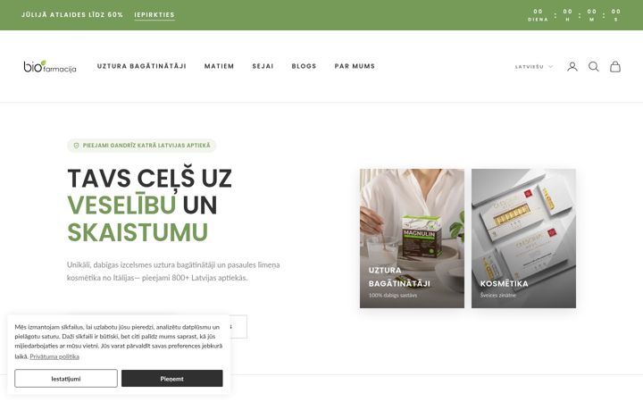 Screenshot of biofarmacija.lv