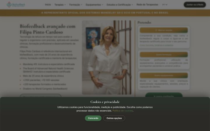 Screenshot of biofeedbackportugal.pt