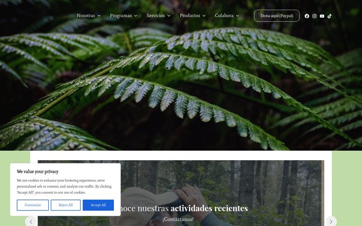 Screenshot of biofiliaedu.org