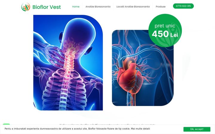 Posnetek zaslona bioflor.ro