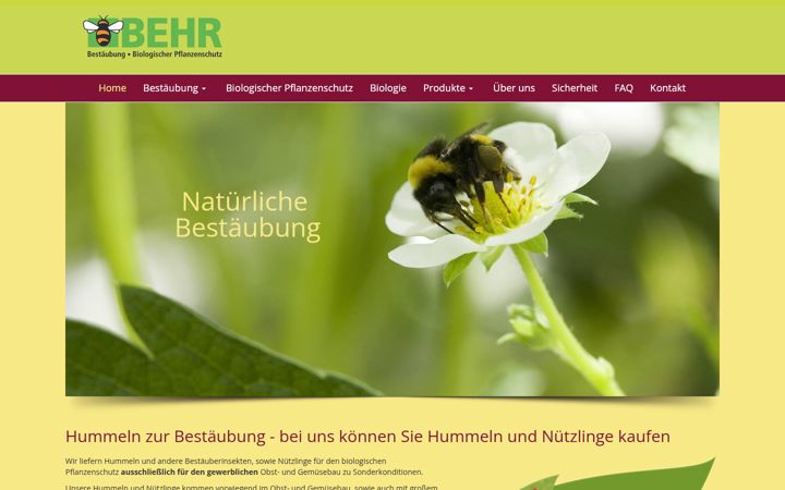 Screenshot of biofly.de