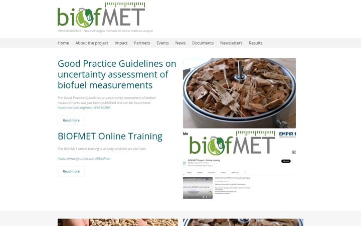 Screenshot of biofmet.eu