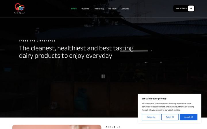 Screenshot of biofoods.co.ke