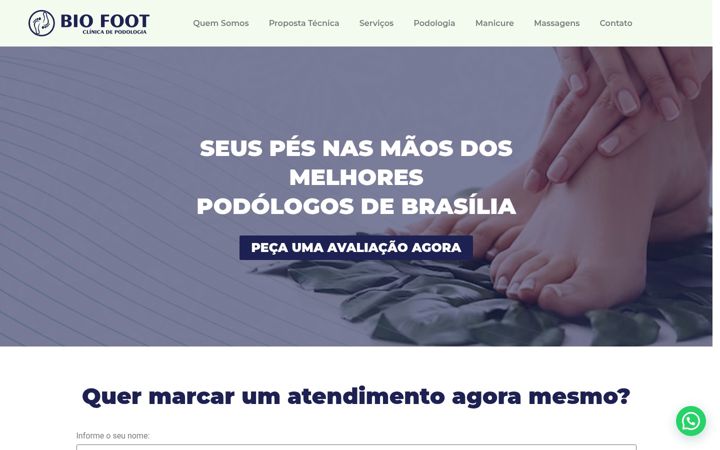 Screenshot of biofootbrasilia.com.br