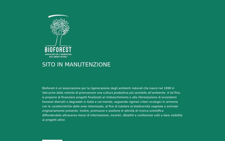 Screenshot of bioforest.it