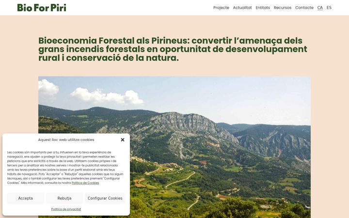 Screenshot stránky bioforpiri.org