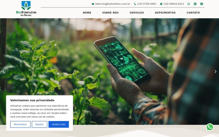Skärmbild av biofosfatos.com.br