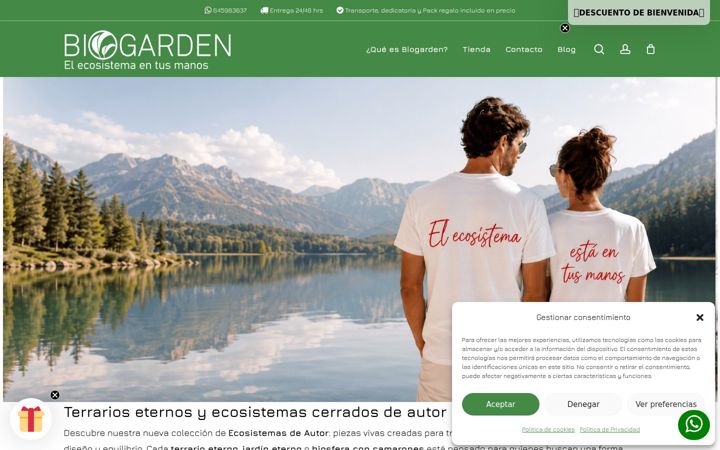 Ekraanipilt saidist biogarden.es