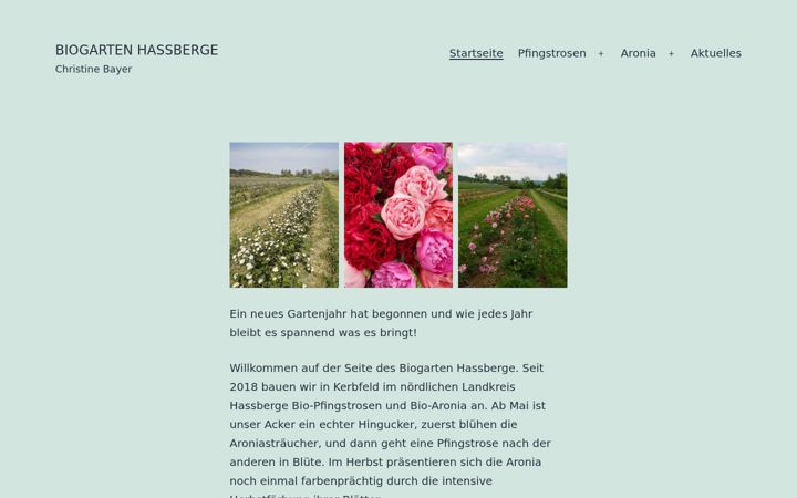 Screenshot of biogarten-hassberge.de