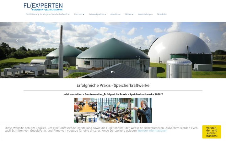 Screenshot of biogas-flexperten.net
