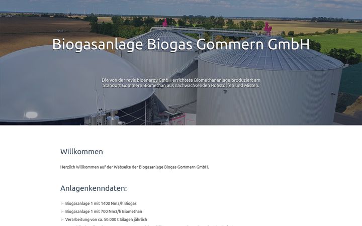 Screenshot of biogas-gommern.de