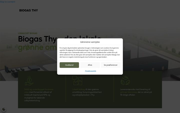 Screenshot of biogasthy.dk