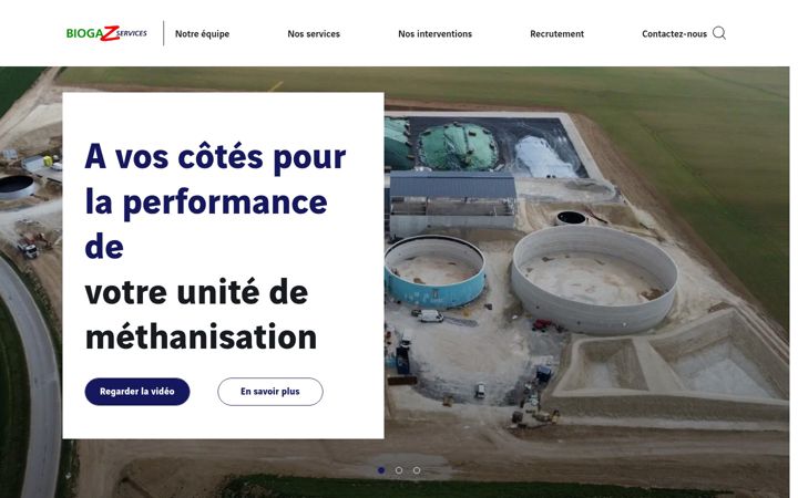 Screenshot of biogaz-services.com