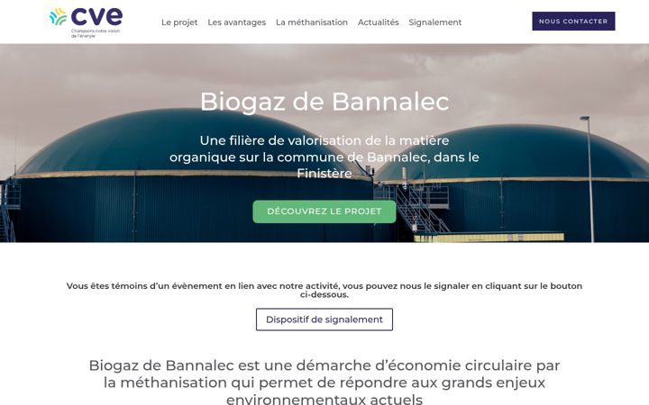 Snímek obrazovky biogazdebannalec.fr