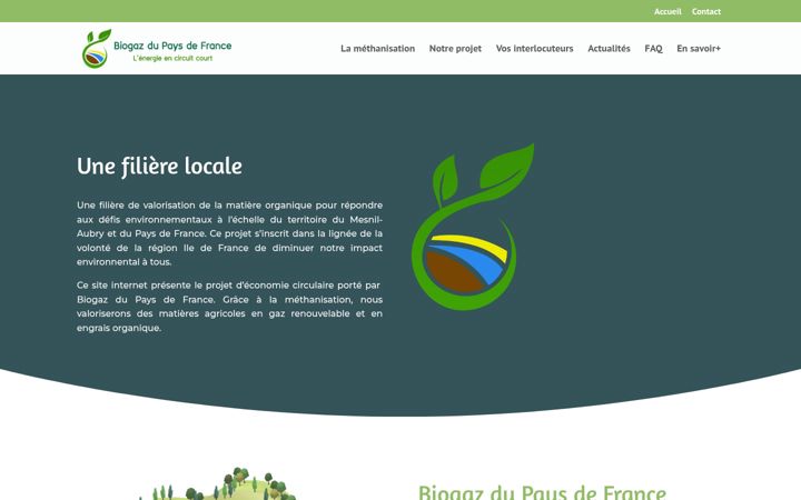 Screenshot of biogazdupaysdefrance.fr