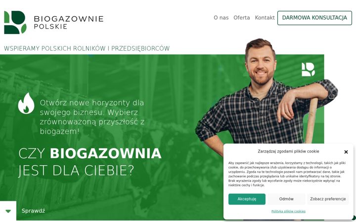 Captură de ecran a biogazowniepolskie.pl