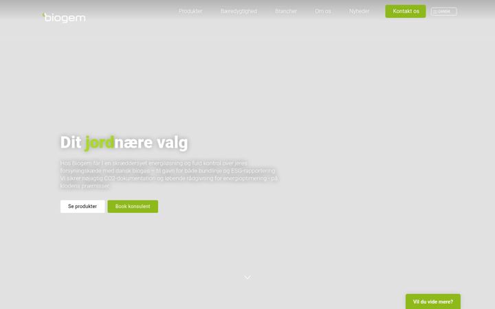 Screenshot of biogem.dk