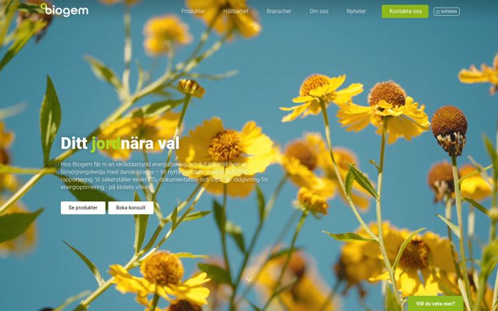 Screenshot of biogem.se