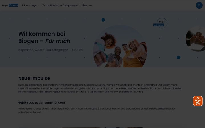 Screenshot of biogen-fuer-mich.de