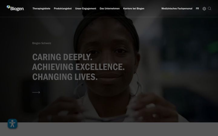 Screenshot of biogen.ch
