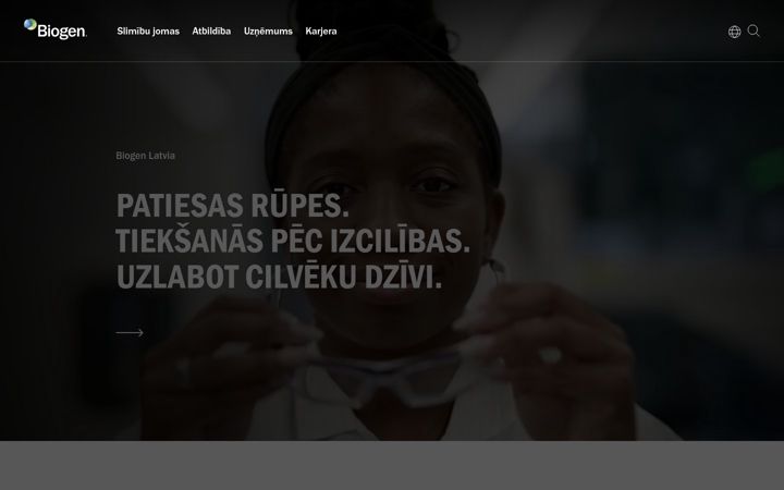 Screenshot of biogen.lv