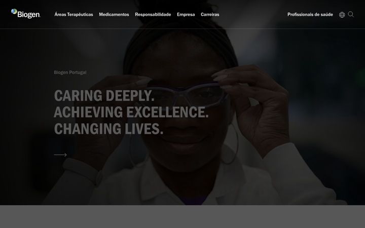 Screenshot of biogen.pt