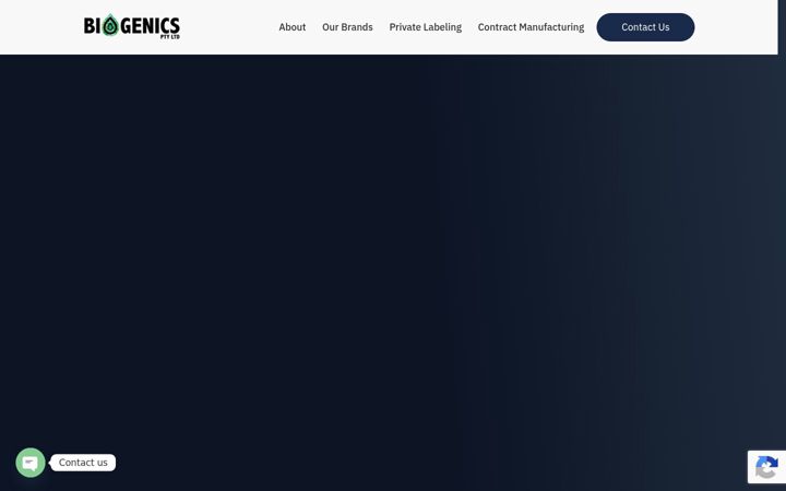 Snímek obrazovky biogenics.com.au