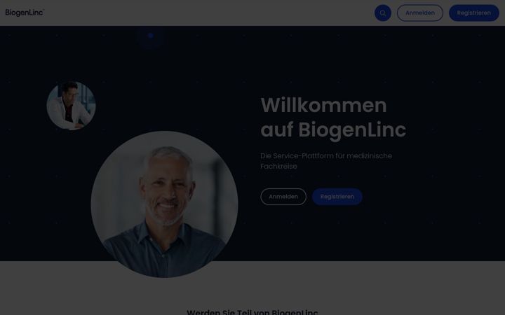 Skærmbillede af biogenlinc.at