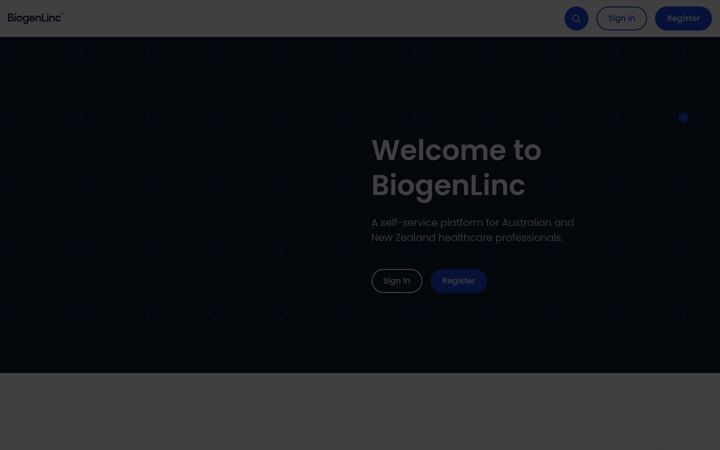Screenshot of biogenlinc.com.au