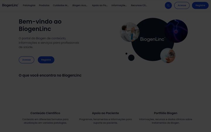 Screenshot of biogenlinc.com.br