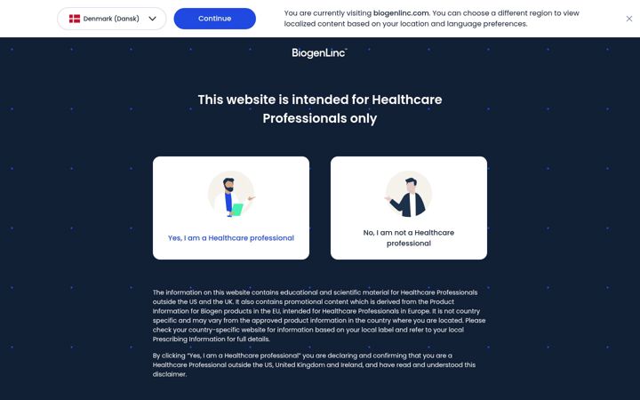 Screenshot of biogenlinc.com