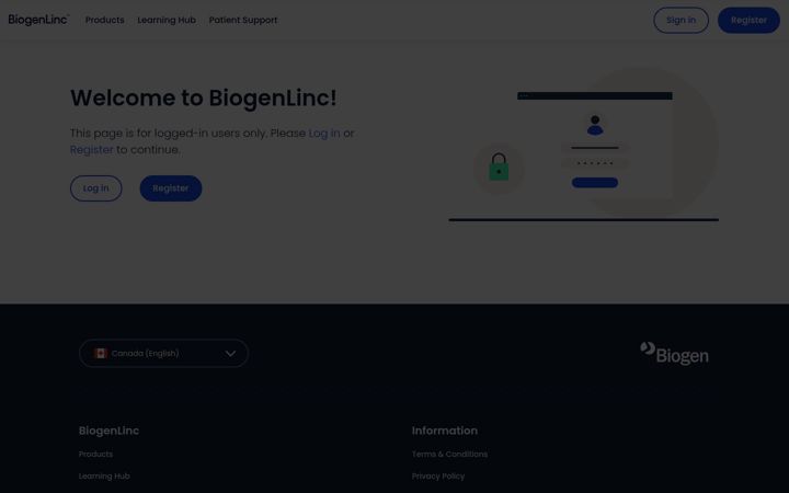 Screenshot of biogensmalounge.ca
