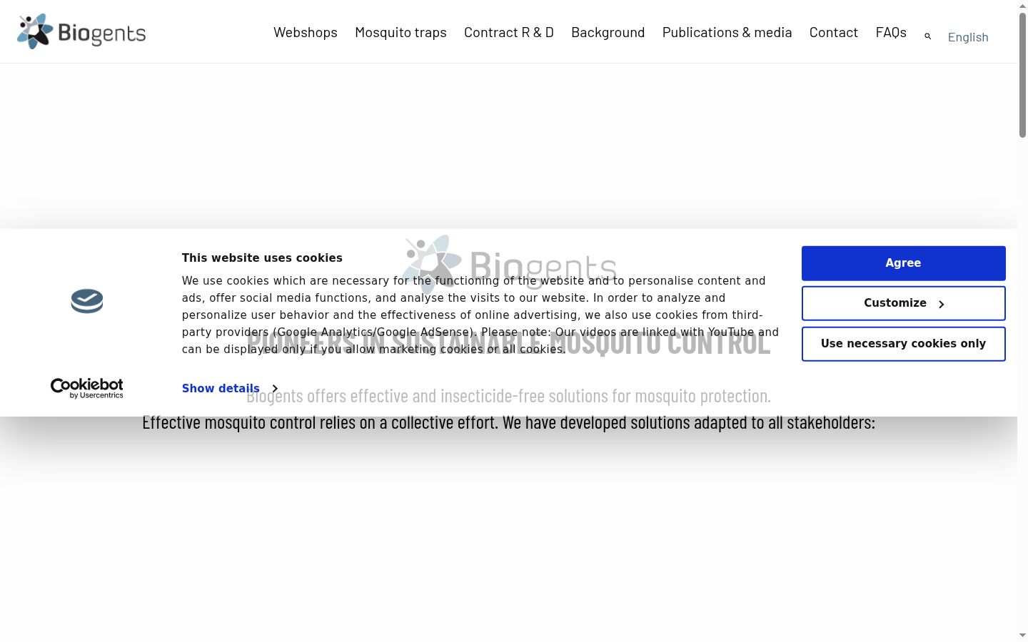 Screenshot tal-banner tal-kunsens muri qabel kwalunkwe interazzjoni