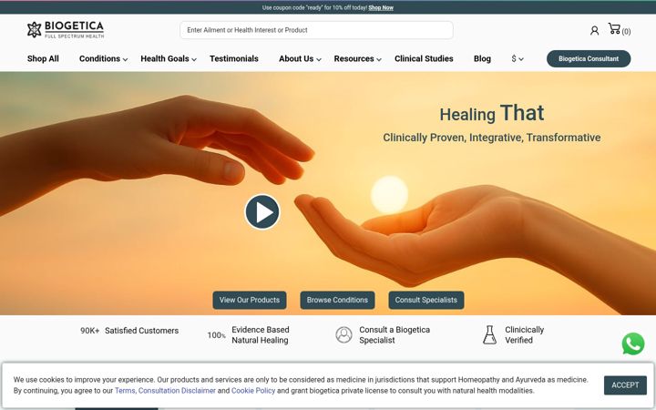 Screenshot of biogetica.com