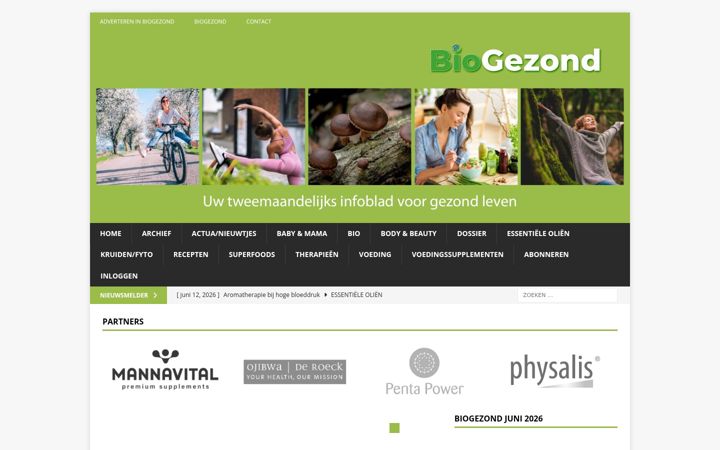 Screenshot of biogezond.be