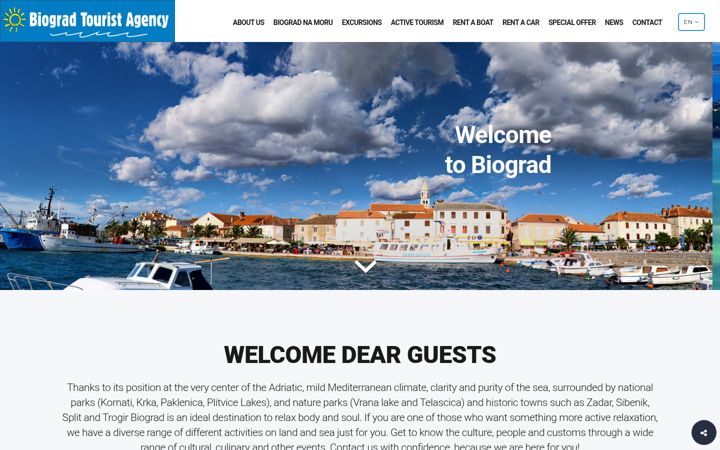 Screenshot of biograd-tourist-agency.com